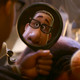 Two characters from Pixar’s Soul admiring “their” new haircut.